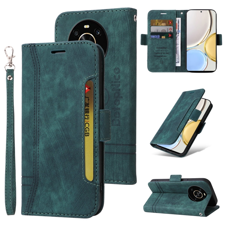 BETOPNICE Dual-side Buckle Leather Phone Case – Wear-resistant, Card Slot, Kickstand, For Honor X9 4G / 5G / Honor X30, For Motorola Moto E20 / E30 / E40, For Xiaomi Redmi Note 11E 5G, For Xiaomi 11T / 11T Pro For Honor X9 4G 5G Honor X30 Green