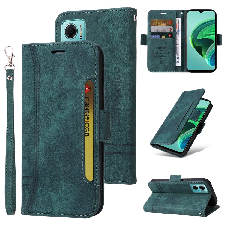BETOPNICE Dual-side Buckle Leather Phone Case – Wear-resistant, Card Slot, Kickstand, For Honor X9 4G / 5G / Honor X30, For Motorola Moto E20 / E30 / E40, For Xiaomi Redmi Note 11E 5G, For Xiaomi 11T / 11T Pro For Xiaomi Redmi Note 11E 5G Green
