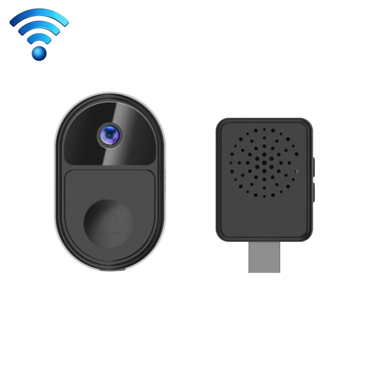 ML18 Mini Ultra Wide Angle Smart Video Doorbell Support Two-way Voice, ML18 ML18 Black