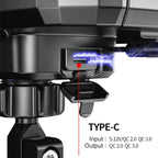 Motorcycle / Bicycle Rearview Mirror Wireless Charging Waterproof Box Mobile Phone Holder, M18S-A2, M18L-A2