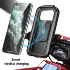 Motorcycle / Bicycle Rearview Mirror Wireless Charging Waterproof Box Mobile Phone Holder, M18S-A2, M18L-A2