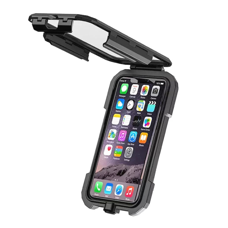 Motorcycle / Bicycle Rearview Mirror Wireless Charging Waterproof Box Mobile Phone Holder, M18S-A2, M18L-A2 – Waterproof, Wireless Charging, TPU M18L-A2