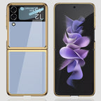 GKK Integrated Electroplating Painted Glass Phone Case, For Samsung Galaxy Z Flip4