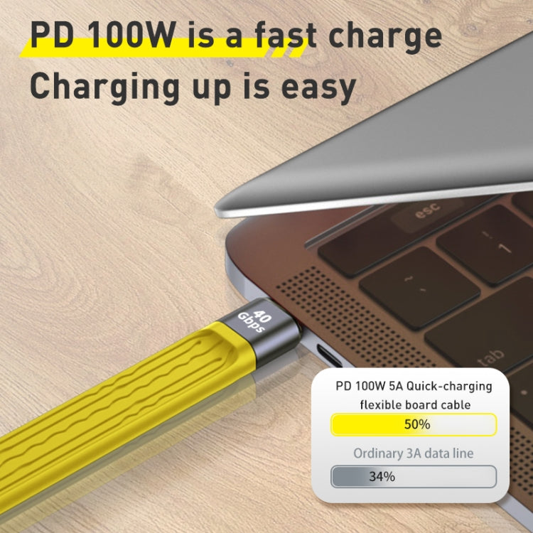 100W 10Gbps USB-C/Type-C to USB-C/Type-C FPC Flexible Data Cable, Length: 13.8cm, 10Gbps USB-C/Type-C to USB-C/Type-C – Durable Build, Easy to Use