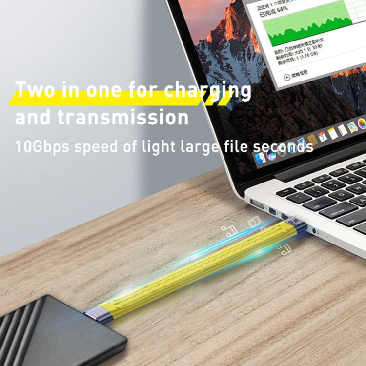 100W 10Gbps USB-C/Type-C to USB-C/Type-C FPC Flexible Data Cable, Length: 13.8cm, 10Gbps USB-C/Type-C to USB-C/Type-C – Durable Build, Easy to Use