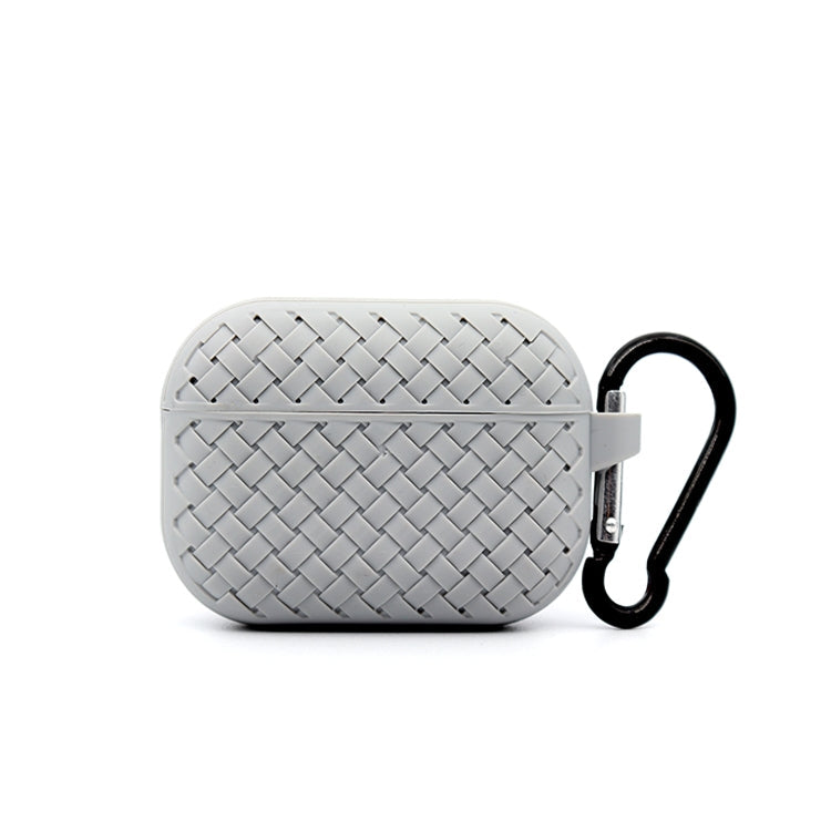Weave Texture TPU Protective Case, For AirPods Pro For AirPods Pro Grey