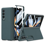 GKK Integrated Ultra-thin Folding Leather Phone Case with Stand, For Samsung Galaxy Z Fold4 For Samsung Galaxy Z Fold4 Green