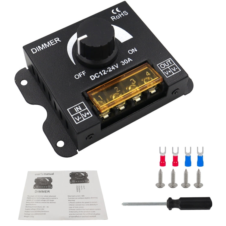 LED Controller Knob Hand Dimmer with terminal kit Default Title