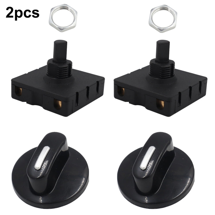 4 Gear 3 Speed Rotary Switch Fan Heater Speed Selector, Type A 2 Pair, Type B 2 Pair – Durable Build, Easy to Use Type A 2 Pair