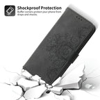 Skin-feel Flowers Embossed Wallet Leather Phone Case, For iPhone 14, For iPhone 14 Plus, For iPhone 14 Pro, For iPhone 14 Pro Max