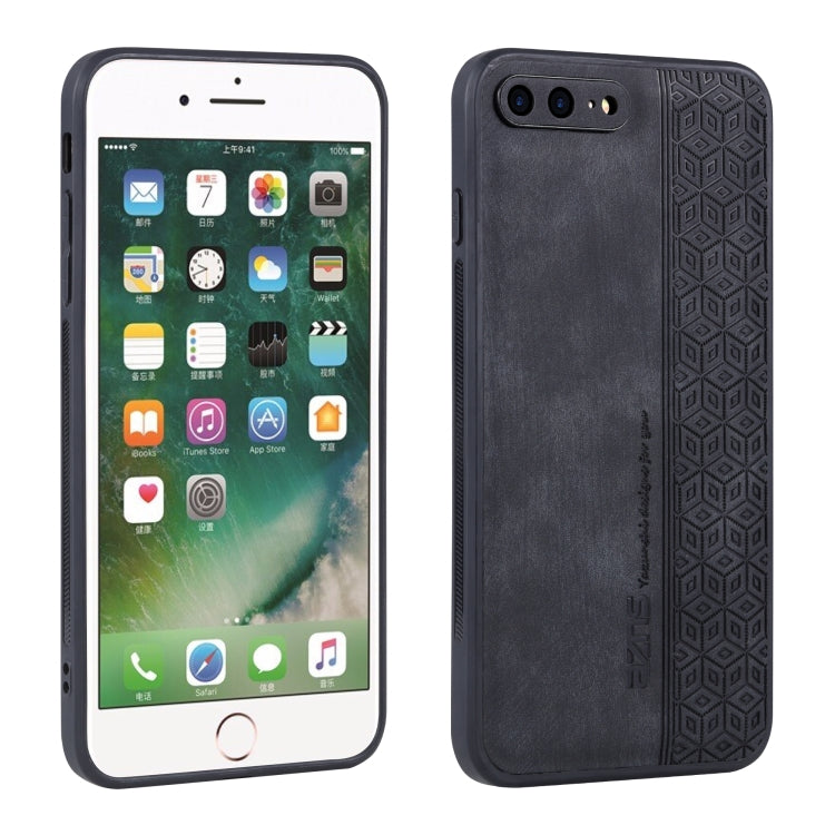AZNS 3D Embossed Skin Feel Phone Case, For iPhone 8 Plus / 7 Plus, For iPhone XR, For vivo Y33e, For Huawei Enjoy 50 / nova Y70 For iPhone 8 Plus 7 Plus Black