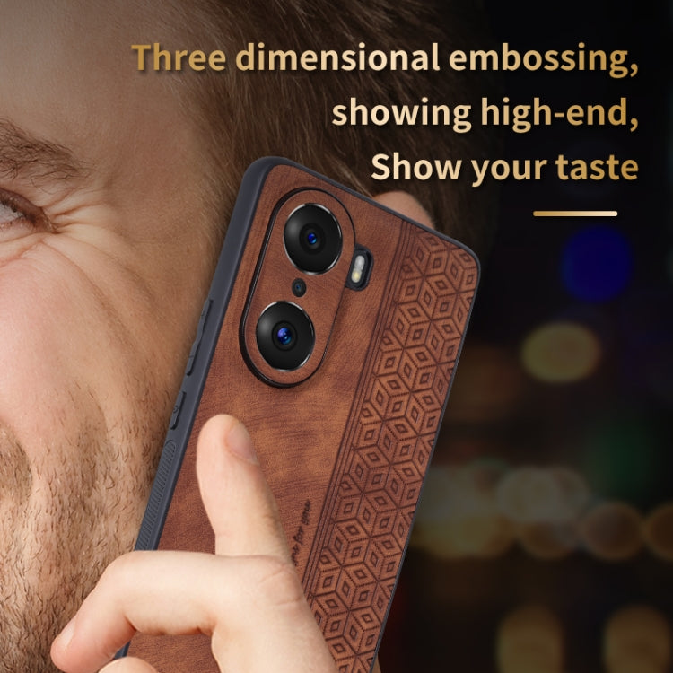 AZNS 3D Embossed Skin Feel Phone Case – Leather, TPU, For Honor 60 Pro, For Honor 60, For Honor X40i, For Samsung Galaxy A13 5G / A04