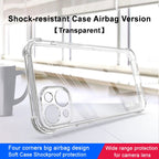 imak Shockproof Airbag TPU Phone Case, For iPhone 14, For iPhone 14 Plus, For iPhone 14 Pro, For iPhone 14 Pro Max, For Huawei Mate 50, For Huawei Mate 50 Pro, For Nokia G11 Plus 4G, For Xiaomi Poco M4 5G, For Sony Xperia 5 IV, For Motorola Edge 2022 5G