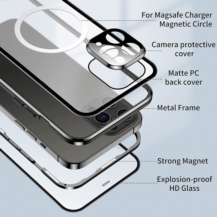 360 Full Body Magnetic Frosted Magsafe Phone Case, For iPhone 12, For iPhone 12 Pro, For iPhone 12 Pro Max, For iPhone 11 Pro Max, For iPhone 11 Pro