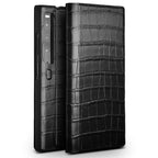 QIALINO Crocodile Pattern Genuine Leather Phone Case – Leather, For Huawei Mate XS 2, For Huawei P50 Pocket