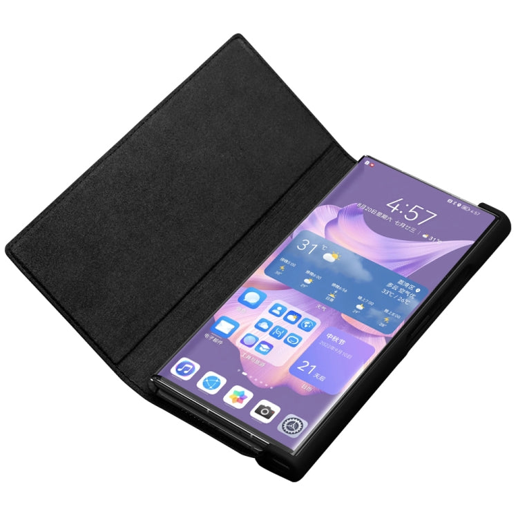 QIALINO Crocodile Pattern Genuine Leather Phone Case – Leather, For Huawei Mate XS 2, For Huawei P50 Pocket