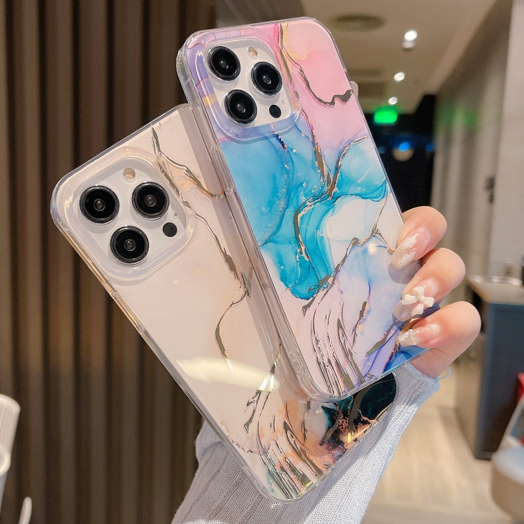Coloured Glaze Marble Phone Case, For iPhone 14, For iPhone 14 Plus, For iPhone 14 Pro