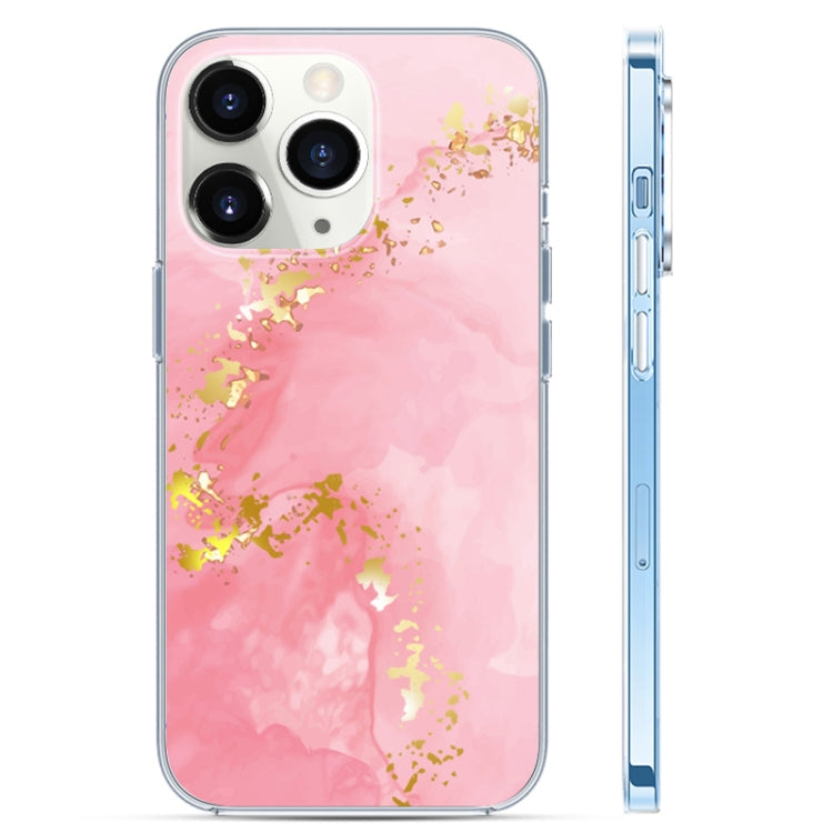 Coloured Glaze Marble Phone Case – Durable Build, Easy to Use, For iPhone 11 Pro Max For iPhone 11 Pro Max Pink Gold