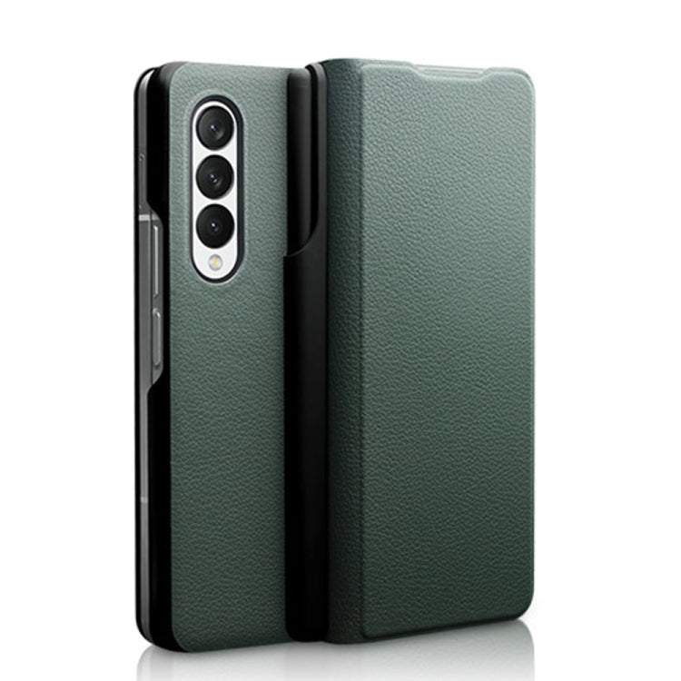 QIALINO Magnetic Genuine Leather Phone Case – Magnetic, Leather, For Samsung Galaxy Z Fold3 5G/W22 5G, For Samsung Galaxy S22 5G, For Samsung Galaxy S22+ 5G, For Samsung Galaxy S22 Ultra 5G For Samsung Galaxy Z Fold3 5G W22 5G Green