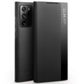 QIALINO Genuine Leather Side Window View Smart Phone Case, For Samsung Galaxy Note20 Ultra, For Samsung Galaxy S21 5G, For Samsung Galaxy S21+ 5G For Samsung Galaxy Note20 Ultra Black