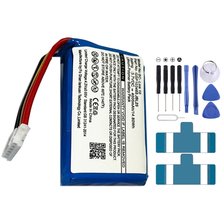 GSP1029102R 310SL P763098 6000mAh Battery Replacement – Durable Build, Easy to Use, For JBL Charger 2+/Charge 2 Plus/Charge 3 2015, For JBL Boombox/Boombox 1, For JBL Xtreme 3, For JBL Link 10 Special Edition, For JBL Flip 2 2013/Flip... For JBL Link 10 Special Edition