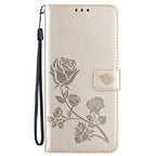 Rose Embossed Flip PU Leather Phone Case, For iPhone 14 Plus, For iPhone 14 Pro Max, For iPhone 14 Pro, For iPhone 14