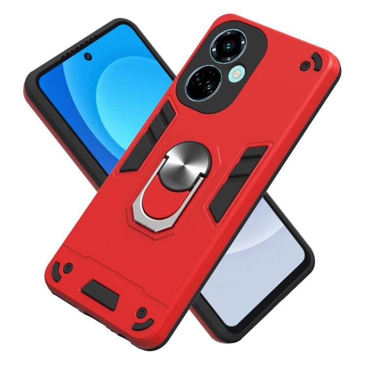 2 in 1 Armour Series PC + TPU Protective Phone Case – Ring Holder, TPU, For Tecno Camon 19/Camon 19 Pro 5G, For Tecno Camon 19 Neo