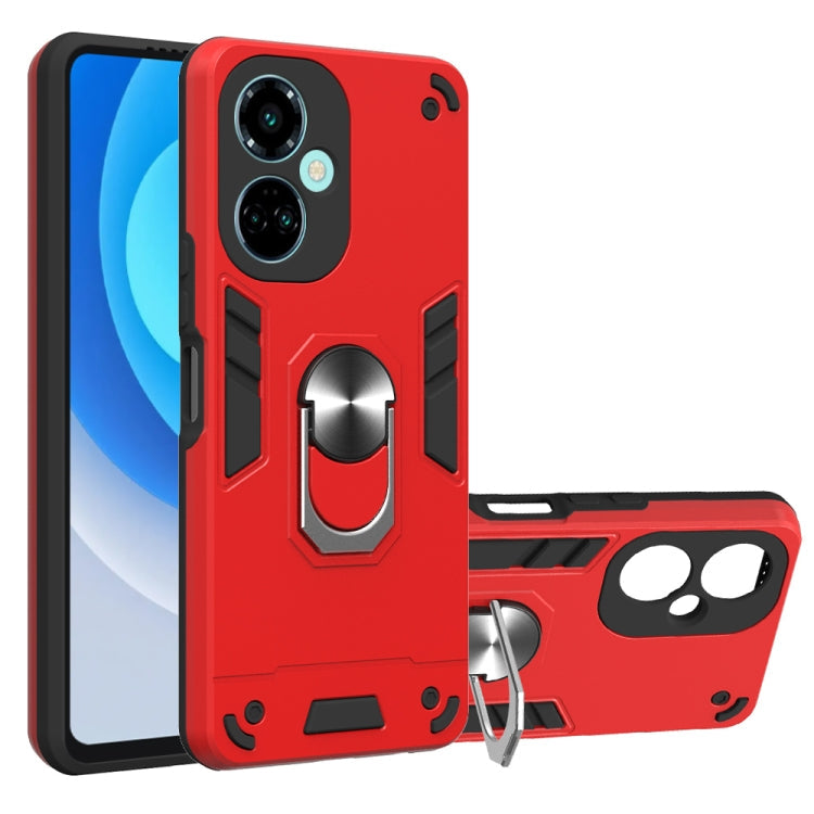 2 in 1 Armour Series PC + TPU Protective Phone Case – Ring Holder, TPU, For Tecno Camon 19/Camon 19 Pro 5G, For Tecno Camon 19 Neo