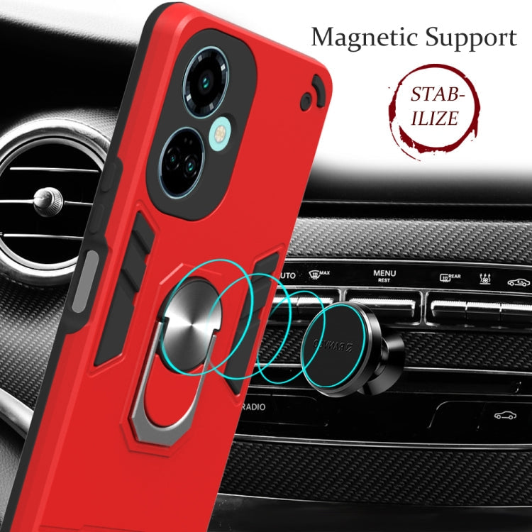 2 in 1 Armour Series PC + TPU Protective Phone Case – Ring Holder, TPU, For Tecno Camon 19/Camon 19 Pro 5G, For Tecno Camon 19 Neo
