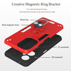 2 in 1 Armour Series PC + TPU Protective Phone Case – Ring Holder, TPU, For Tecno Camon 19/Camon 19 Pro 5G, For Tecno Camon 19 Neo