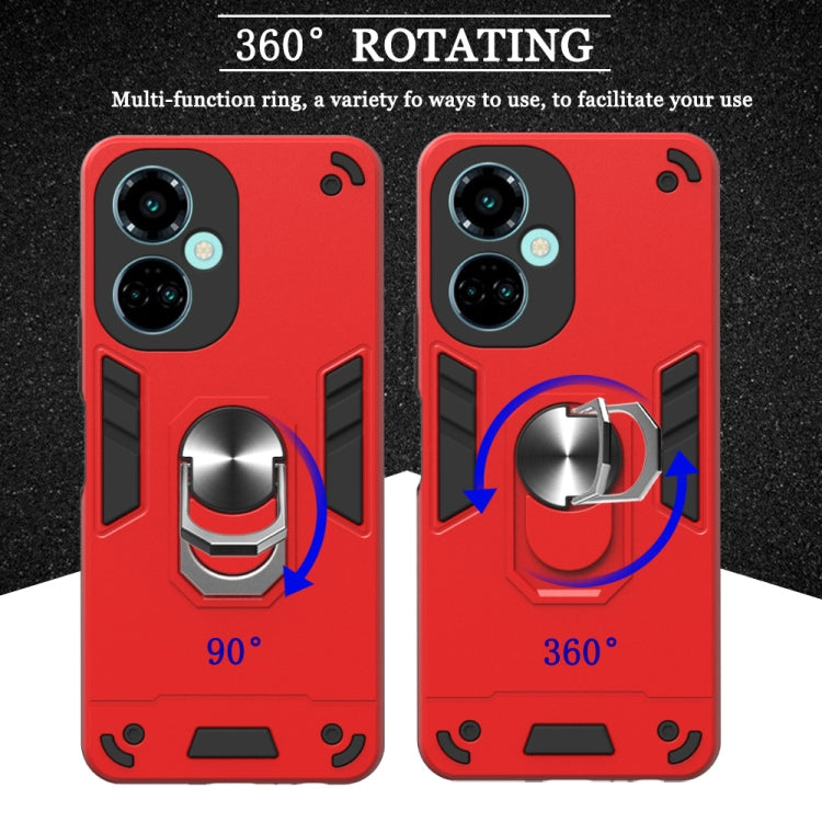 2 in 1 Armour Series PC + TPU Protective Phone Case – Ring Holder, TPU, For Tecno Camon 19/Camon 19 Pro 5G, For Tecno Camon 19 Neo