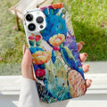 Varnishing Water Stick PC Phone Case, For iPhone 13 Pro Max, For iPhone 12, For iPhone 12 Pro For iPhone 13 Pro Max Cactus Spines