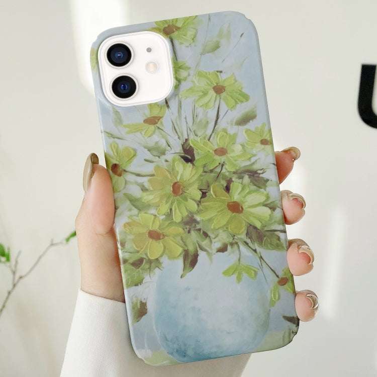Varnishing Water Stick PC Phone Case – Durable Build, Easy to Use, For iPhone 13 Pro Max, For iPhone 12, For iPhone 12 Pro For iPhone 12 Small Chrysanthemum