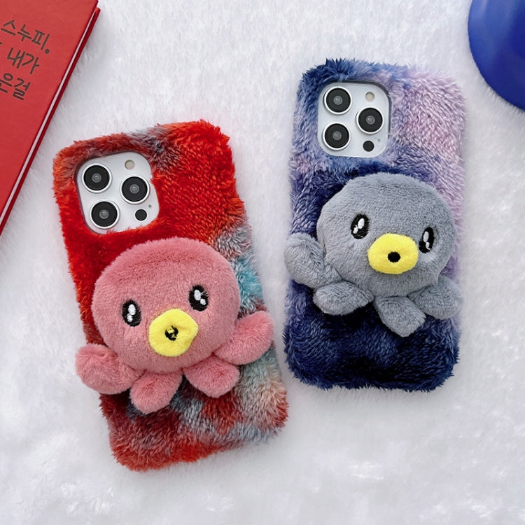Octopus Plush TPU Phone Case, For iPhone 14, For iPhone 14 Plus, For iPhone 14 Pro, For iPhone 14 Pro Max, For iPhone 13, For iPhone 13 Pro, For iPhone 13 Pro Max, For iPhone 12, For iPhone 12 Pro, For iPhone 12 Pro Max, For iPhone 11                  ...