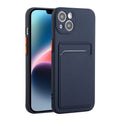 Card Slot Design Shockproof TPU Phone Case, For iPhone 14, For iPhone 14 Plus For iPhone 14 Dark Blue