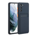 Card Slot Design Shockproof TPU Phone Case, For Samsung Galaxy S22 5G, For Samsung Galaxy S22+ 5G For Samsung Galaxy S22 5G Dark Blue