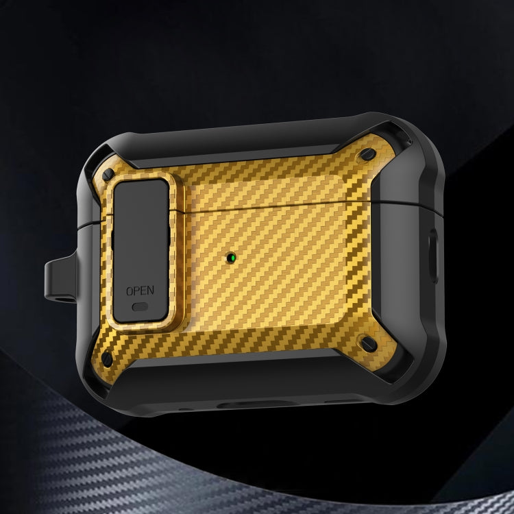 Bumblebee Carbon Fiber Earphone Protective Case, For AirPods Pro 2 For AirPods Pro 2 Black Yellow