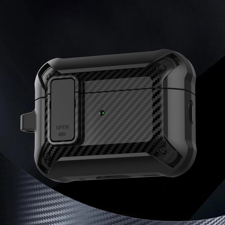 Bumblebee Carbon Fiber Earphone Protective Case – Anti-Scratch, For AirPods Pro 2 For AirPods Pro 2 Black