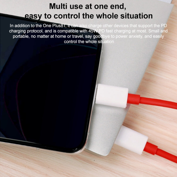 For OnePlus 9 Fast Charging Cable 65W 6A Dual Type-C Interface Charging Data Cable, Length:1m, Length:1.5m, Length:2m – Fast Charging