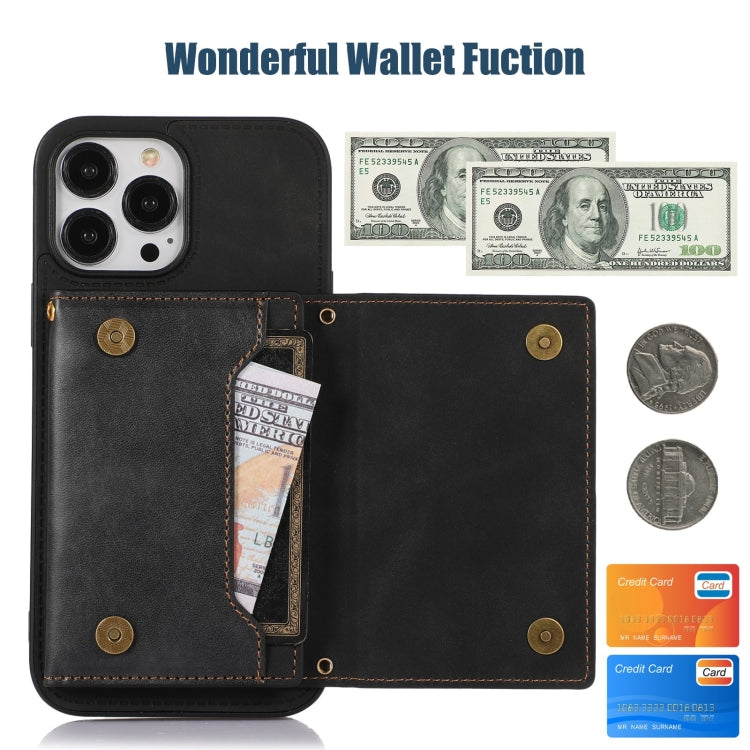 Three-fold RFID Leather Phone Case with Lanyard – Lanyard, Card Slot, Leather, For iPhone 14 Pro Max, For iPhone XR, For iPhone XS, For iPhone XS Max