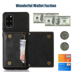 Three-fold RFID Leather Phone Case with Lanyard, For Samsung Galaxy S20+, For Samsung Galaxy S20 FE, For Samsung Galaxy S21, For Samsung Galaxy S22