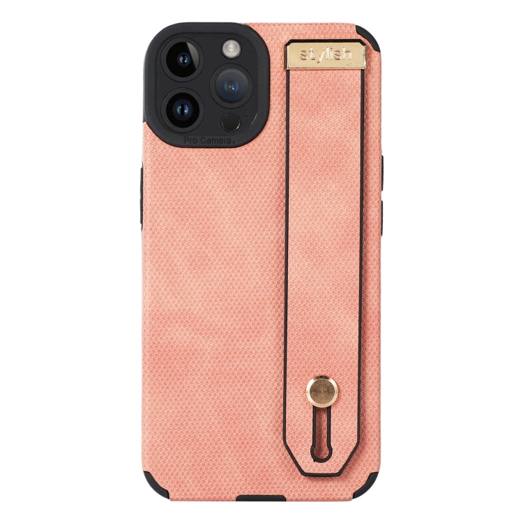 Wrist Strap TPU Leather Phone Case, For iPhone 13 Pro Max, For iPhone 12, For iPhone 12 Pro, For iPhone 12 Pro Max, For iPhone 11 Pro Max For iPhone 13 Pro Max Pink