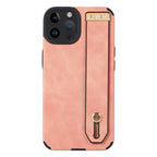 Wrist Strap TPU Leather Phone Case, For iPhone 13 Pro Max, For iPhone 12, For iPhone 12 Pro, For iPhone 12 Pro Max, For iPhone 11 Pro Max For iPhone 13 Pro Max Pink