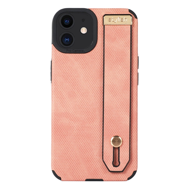 Wrist Strap TPU Leather Phone Case – Leather, TPU, For iPhone 13 Pro Max, For iPhone 12, For iPhone 12 Pro, For iPhone 12 Pro Max, For iPhone 11 Pro Max For iPhone 12 Pink