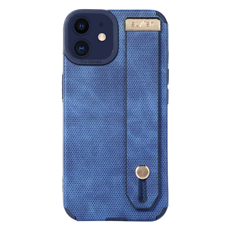 Wrist Strap TPU Leather Phone Case – Leather, TPU, For iPhone 11, For iPhone 14 For iPhone 11 Blue