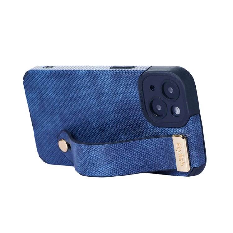 Wrist Strap TPU Leather Phone Case, For iPhone 11, For iPhone 14