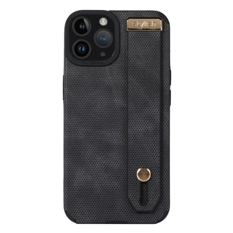 Wrist Strap TPU Leather Phone Case – Leather, TPU, For iPhone 13 Pro Max, For iPhone 12, For iPhone 12 Pro, For iPhone 12 Pro Max, For iPhone 11 Pro Max For iPhone 11 Pro Max Black