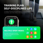 HW8 Smart Watch – 2.02" Screen, IP67 Waterproof, Heart Rate Monitoring