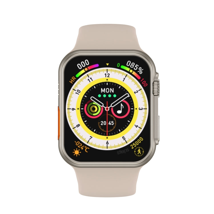 W8 Smart Watch – 2.02" Screen, IP68 Waterproof, Heart Rate Monitoring