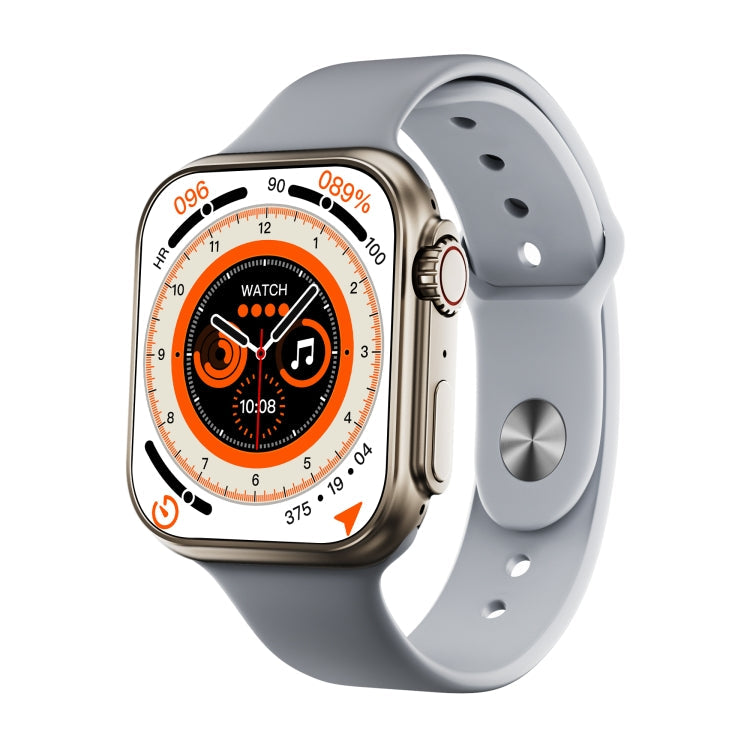 WS8 Smart Watch – 2.0" Screen, IP67 Waterproof, Heart Rate Monitoring Gold+Grey